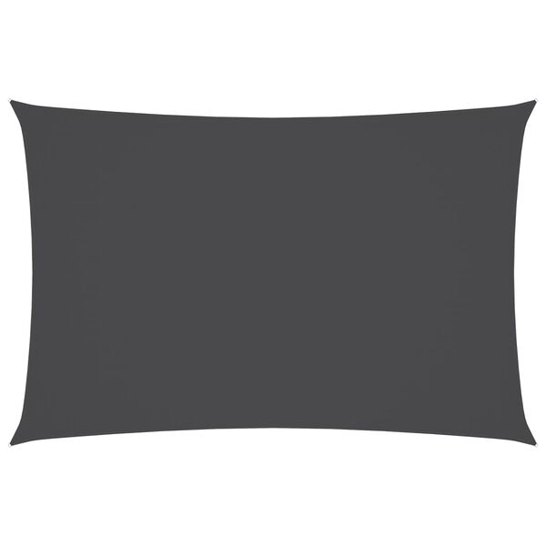 vidaXL Voile de parasol Tissu Oxford rectangulaire 5x7 m Anthracite