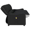 vidaXL Fauteuil de massage inclinable &agrave; 3 places noir tissu