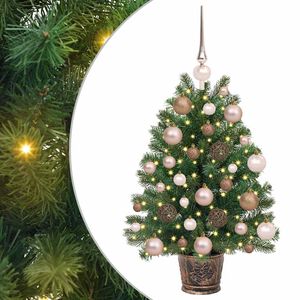 vidaXL Sapin de No&euml;l artificiel avec 150 LED Vert 75 cm PE et PVC