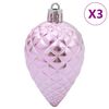 vidaXL Boules de No&euml;l 98 pcs rose &Oslash;3/4/6 cm
