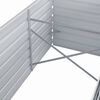 vidaXL Lit sur&eacute;lev&eacute; de jardin Acier galvanis&eacute; 320x80x77 cm Gris