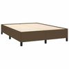 vidaXL Cadre de lit sans matelas marron fonc&eacute; 140x190 cm tissu