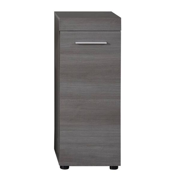 Trendteam Armoire de rangement de sol Runner argent&eacute; fum&eacute;