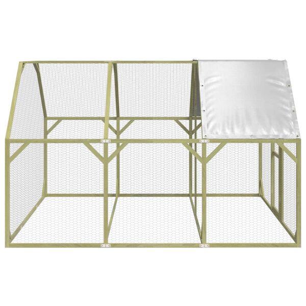 vidaXL Poulailler 268x300x190 cm Bois de pin massif impr&eacute;gn&eacute;