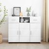 vidaXL Cabinet en Bois Blanc 88,5 x 30,5 x 73 cm Bois d'ing&eacute;nierie