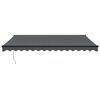 vidaXL Auvent r&eacute;tractable automatique anthracite 4x3 m