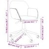 vidaXL Chaise pivotante de bureau Vert fonc&eacute; Tissu