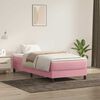vidaXL Sommier &agrave; lattes de lit sans matelas rose 90x210 cm velours
