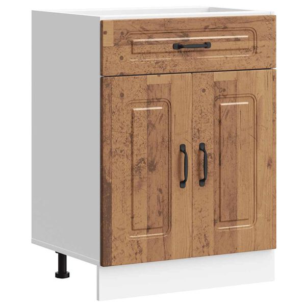 vidaXL Armoire de cuisine Kalmar vieux bois bois d'ing&eacute;nierie