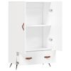 vidaXL Buffet haut blanc 69,5x31x115 cm bois d'ingénierie
