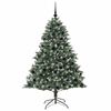 vidaXL Sapin de Noël artificiel avec 300 LED Vert 126 x 126 x 180 cm