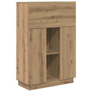vidaXL Bureau Ch&ecirc;ne artisanal 71.5 x 31.5 x 106.5 cm Bois d'ing&eacute;nierie