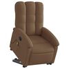 vidaXL Fauteuil de massage inclinable Marron Tissu
