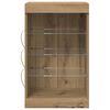 vidaXL Buffet LED Chêne artisanal 41 x 37 x 67 cm Bois d'ingénierie
