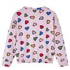 Sweatshirt pour enfants rose 128