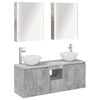 vidaXL Ensemble d'armoire de salle de bain 5 pc Gris b&eacute;ton