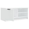 vidaXL Meubles TV 2 pcs Blanc 80x35x36,5 cm Bois d'ing&eacute;nierie