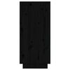 vidaXL Buffet Noir 31,5x34x75 cm Bois massif de pin