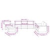 vidaXL Ensemble de canapés 4 pcs avec coussins Gris Similicuir
