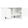 vidaXL Porte-manteau mural Blanc 50 x 20 x 30 cm Bois d'ing&eacute;nierie