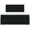 vidaXL Sommier &agrave; lattes de lit avec matelas Noir 180x200 cm Tissu