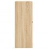 vidaXL Armoires murales 2 pcs ch&ecirc;ne sonoma bois d'ing&eacute;nierie