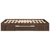 vidaXL Cadre de lit sans matelas ch&ecirc;ne marron 135x190 cm