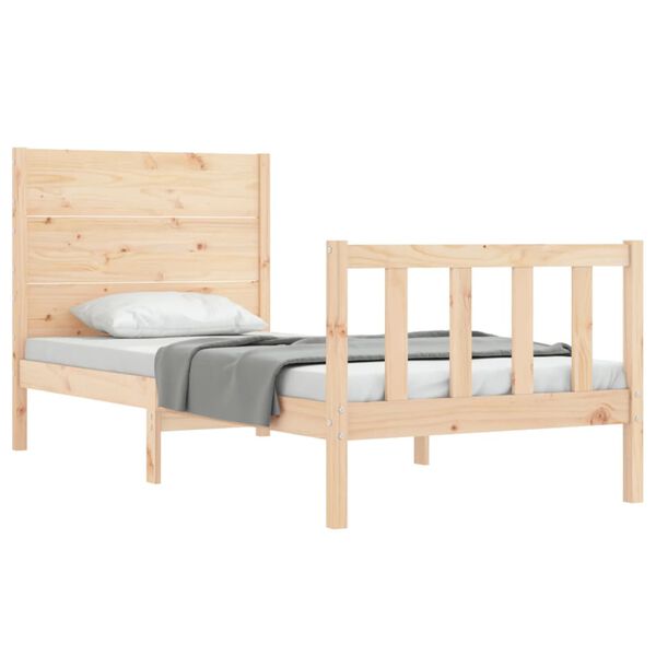vidaXL Cadre de lit sans matelas 100x200 cm bois massif de pin