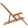 vidaXL Chaise pliable de plage taupe bois d'eucalyptus massif et tissu