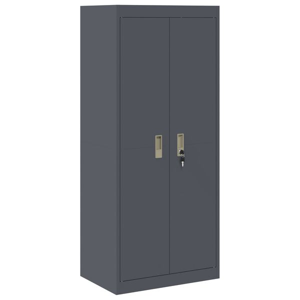 vidaXL Armoire de rangement Anthracite 60 x 40 x 140 cm Acier