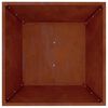vidaXL Cache-pot de jardin Rouill&eacute; 50 x 50 x 15 cm