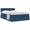 vidaXL Lit avec rangement et matelas avec matelas Bleu 140 x 190 cm