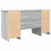 vidaXL Bureau Sonoma gris 140 x 49 x 76 cm Bois d'ingénierie