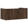 vidaXL &Eacute;tag&egrave;re murale ch&ecirc;ne marron 70,5x35x30,5 cm bois d'ing&eacute;nierie