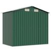 vidaXL Abri de stockage pour jardin M&eacute;tal Vert 204 x 132 x 186 cm