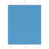 vidaXL Store pliss&eacute; bleu 105x150 cm largeur du tissu 104,4cm polyester