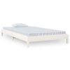 vidaXL Lit empilable sans matelas blanc 100x200 cm bois de pin massif