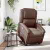 vidaXL Fauteuil inclinable marron similicuir