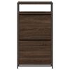 vidaXL Armoire à chaussures chêne marron 60x34x112cm bois d'ingénierie