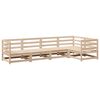 vidaXL Salon de jardin 5 pcs bois de pin massif