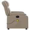 vidaXL Fauteuil de massage inclinable Cappuccino Similicuir