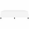 vidaXL Cadre de lit avec matelas Blanc 180 x 200 cm tissu