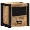 vidaXL Table de chevet 40x35x40 cm bois massif de manguier brut