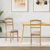 vidaXL Chaise de salle &agrave; manger 2 pcs Naturel et clair