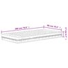 vidaXL Lit de jour avec matelas cire marron 90x200 cm bois pin massif