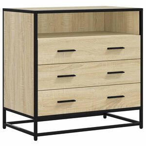 vidaXL Commode ch&ecirc;ne sonoma 70x41x70 cm bois d'ing&eacute;nierie