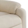 vidaXL Fauteuil inclinable de massage beige tissu microfibre
