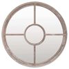 vidaXL Miroir de jardin Sable 40x4 cm Fer Rond utilisation ext&eacute;rieure