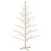 vidaXL Arbre de No&euml;l en bois Naturel 210 cm Bois massif en pin