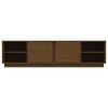 vidaXL Meuble TV Marron miel 156x40x40 cm Bois de pin massif